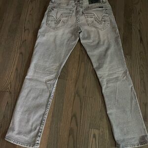 Salvage Light Gray Straight Jeans